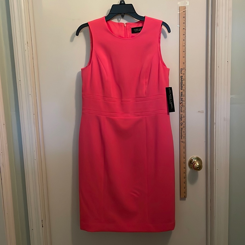 NWT Black Label by Evan Picone Pink Dress. Size 8